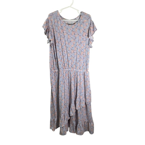 Bailey Lane Floral Ruffle Midi Dress - Picture 1 of 9